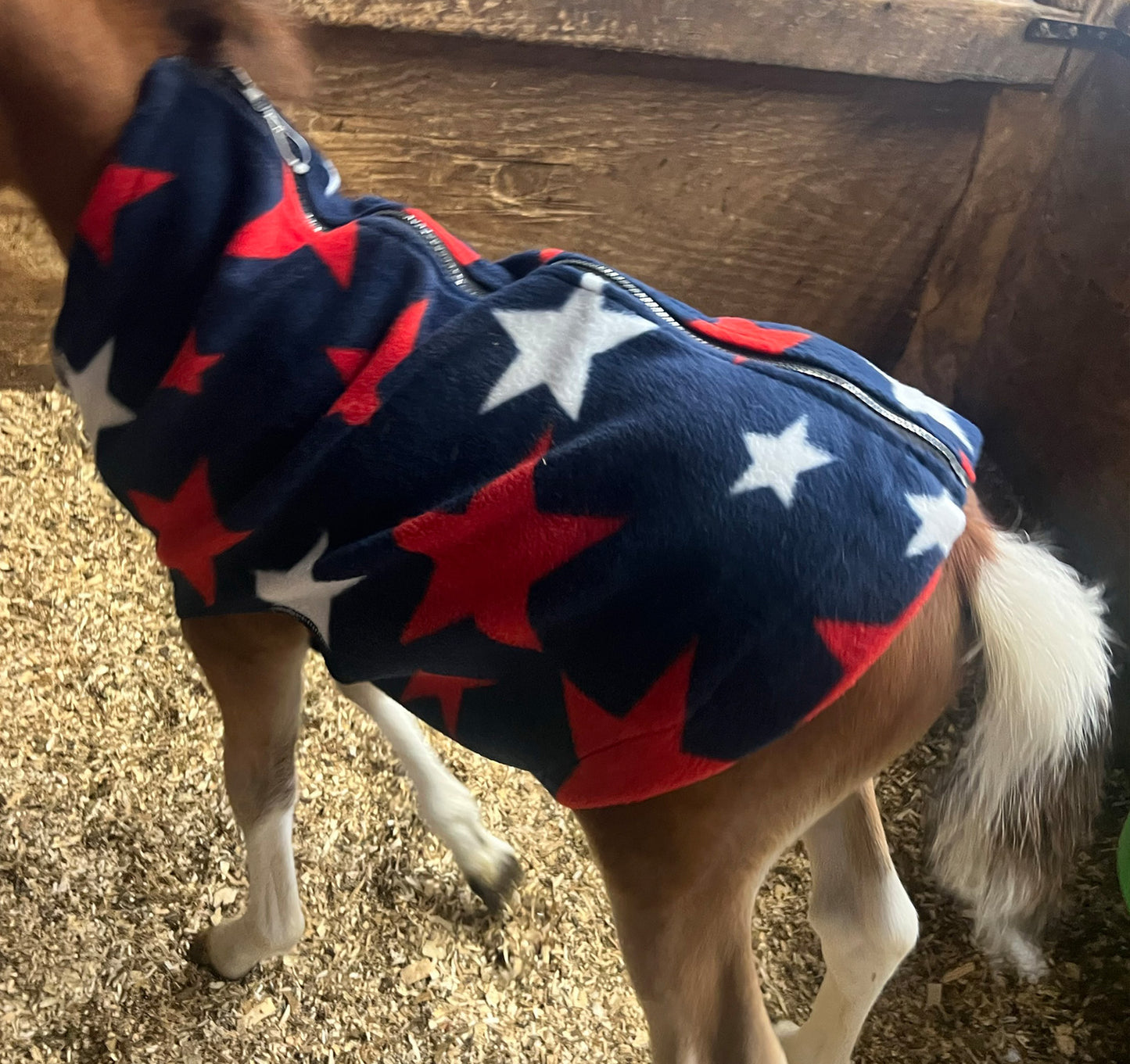 Miniature Foal Print Fleece Jacket