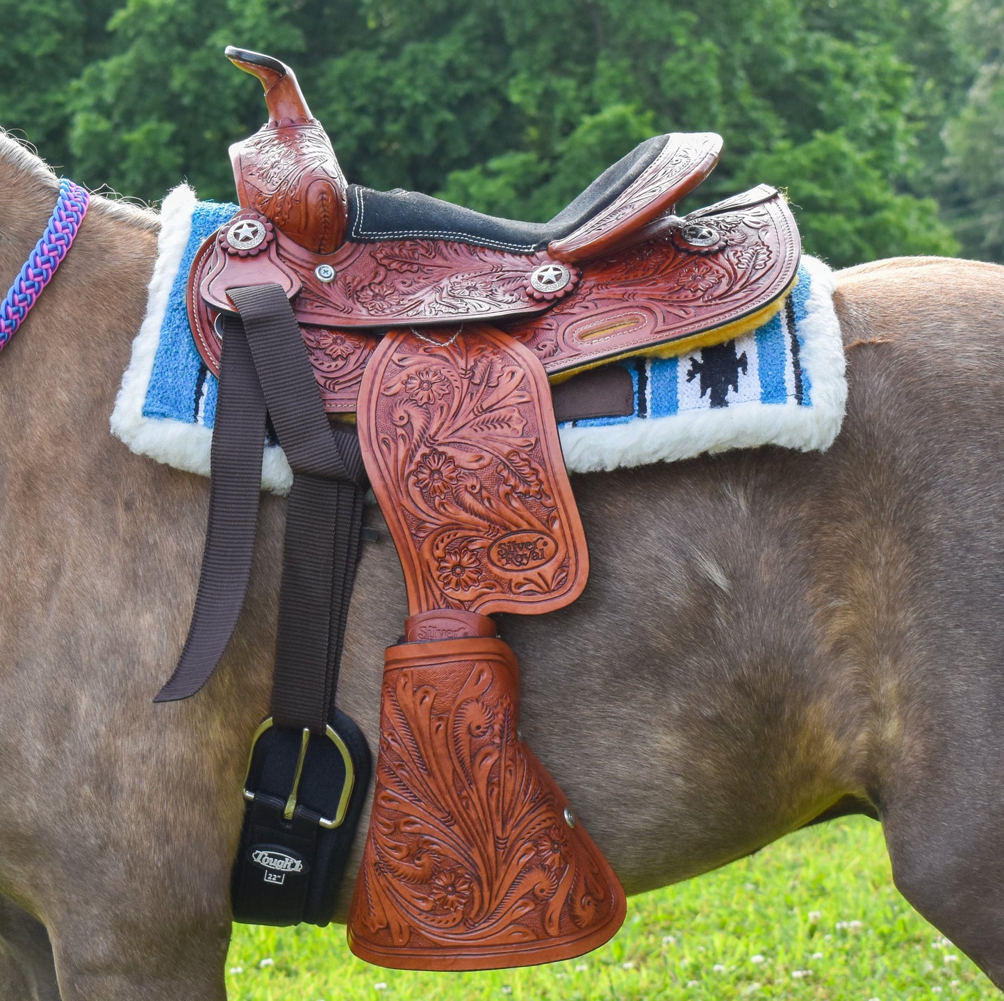 Miniature 10” Tooled Western Saddle