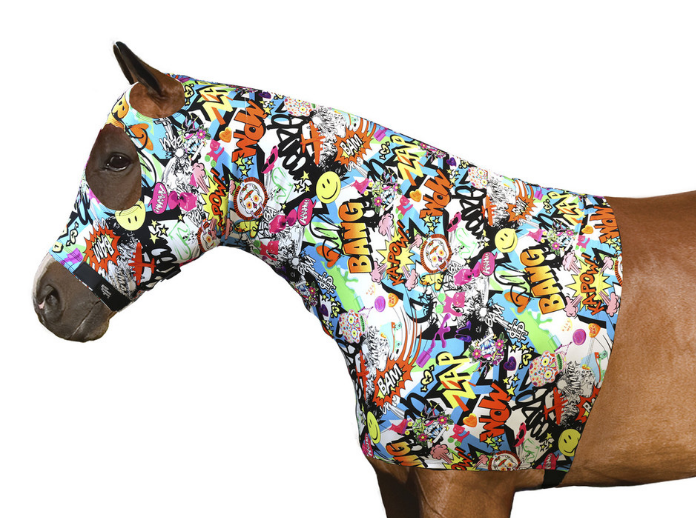 Sleazy Sleepwear Horse Print Stretch Hood